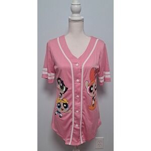 Cartoon Network Official Powerpuff Girls Jersey 2 Sided Logo
